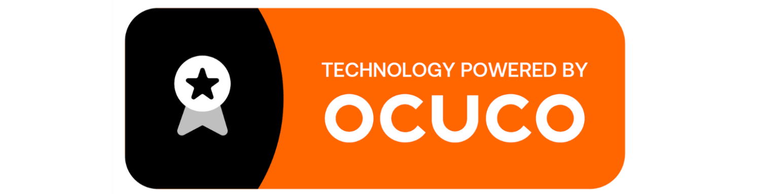 Text Reads: Technology Powered By Ocuco